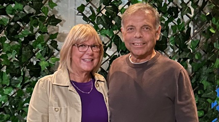 Deborah with her husband, John.