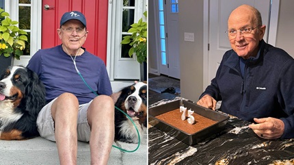 Chris had a double-lung transplant at Cleveland Clinic after effects from idiopathic pulmonary fibrosis. 