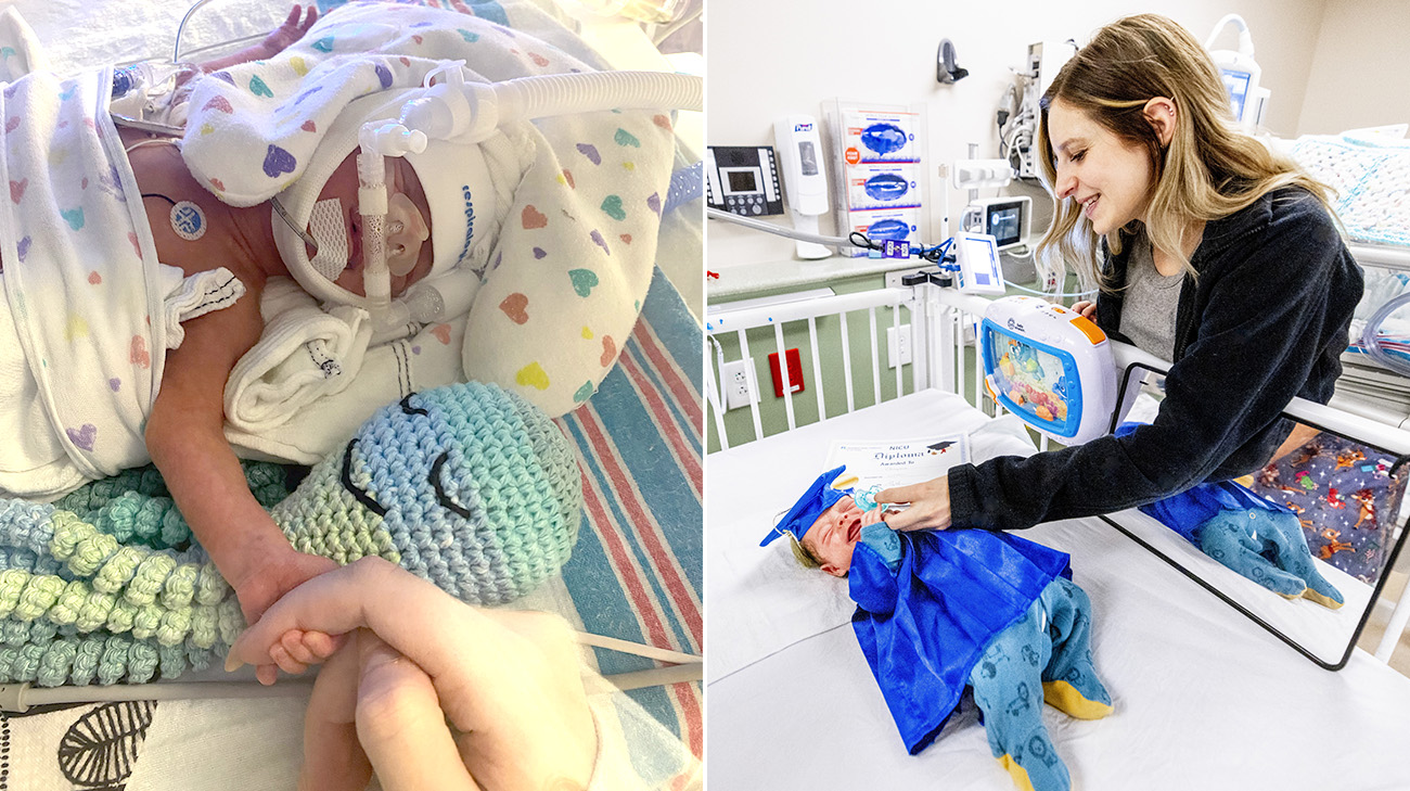 Twins after birth in NICU