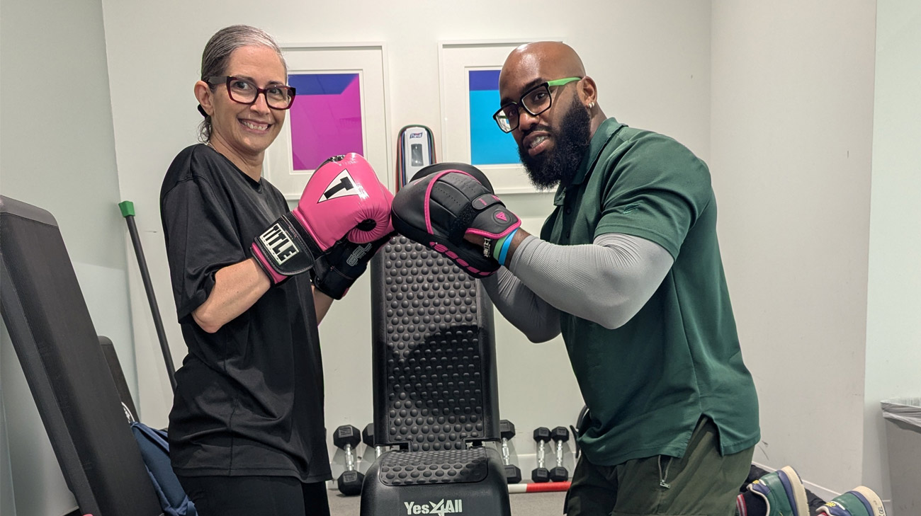 Lily Cuadra (left) and Romane Shaw exercise physiologist (right)