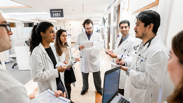 Group of Cleveland Clinic doctors talking