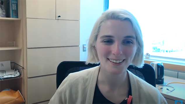 Maeve MacMurdo, MD, in her office.
