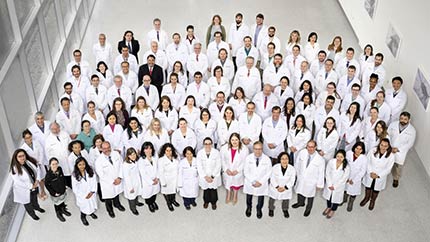 Group photo of the pathology team.